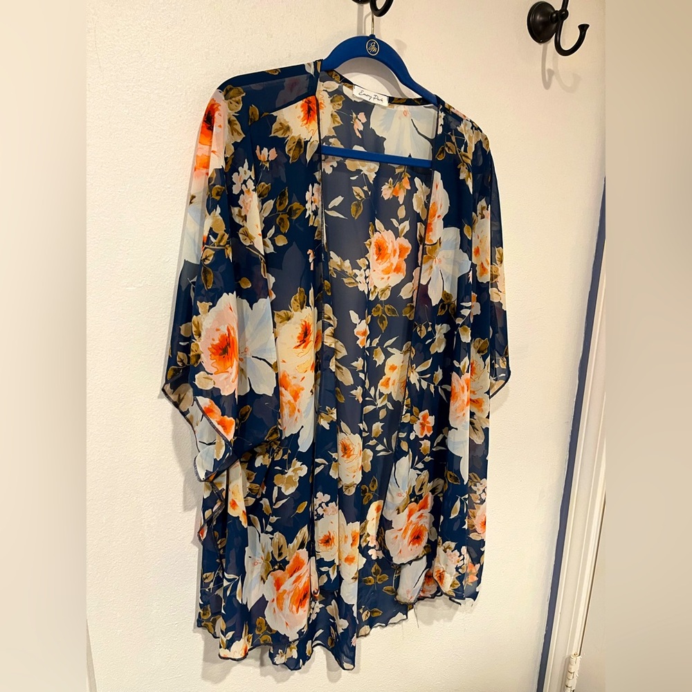 Caley open front kimono